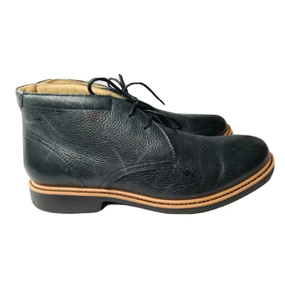 Cole Haan Classic Two Eye Chukka Boots Men's Size 8 M C12686 Dark Green Leather